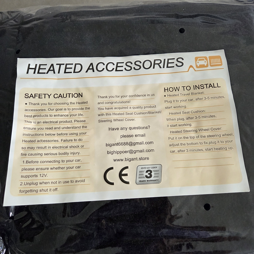 Heated Accessories Travel Blanket